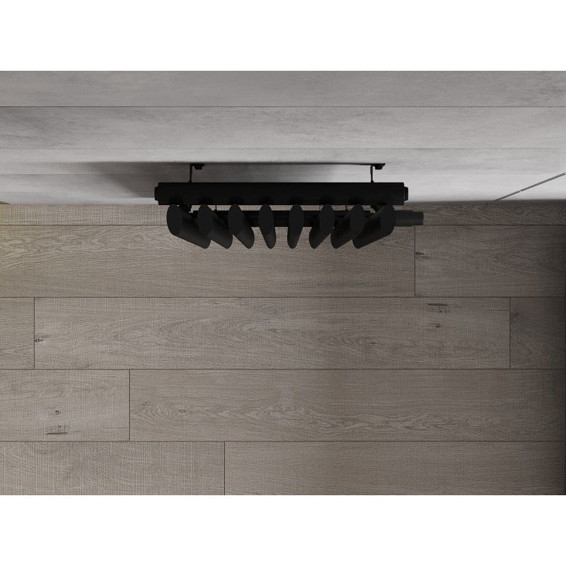 Mexen Atlanta dekoratív radiátor 1200 x 405 mm, 646 W, fekete - W211-1200-405-00-70