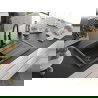 Mexen Bruno chiuvetă de granit cu o singură cuvă cu scurgător și baterie de bucătărie Aster, negru cu pete - 6513-76-73450-70-B
