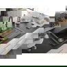 Mexen Bruno chiuvetă de granit cu un compartiment, cu picurător și baterie de bucătărie Aster, Neagră - 6513-77-73450-07