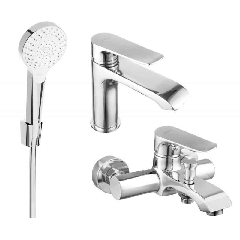 Mexen Pecos R05 set de baie, crom - 72703R05-00