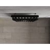 Mexen Atlanta dekoratív radiátor 1500 x 460 mm, 894 W, fekete - W211-1500-460-00-70