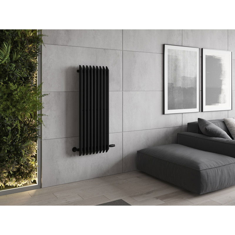Mexen Aurora radiator decorativ 1200 x 450 mm, 917 W, negru - W212-1200-450-00-70