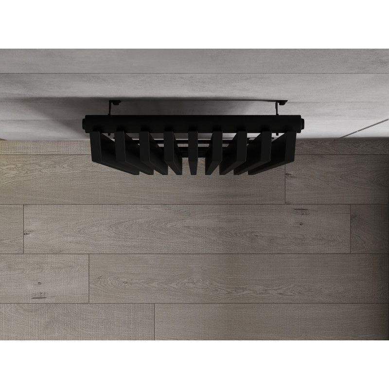 Mexen Aurora radiator decorativ 1800 x 450 mm, 1347 W, negru - W212-1800-450-00-70