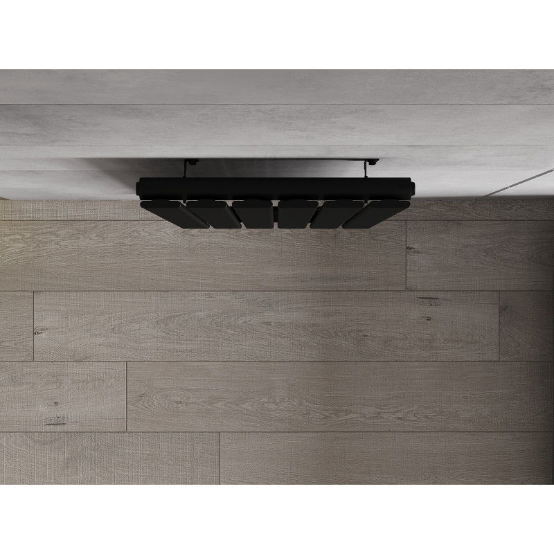 Mexen Boston dekoratív radiátor 1200 x 452 mm, 611 W, fekete - W213-1200-452-00-70