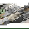 Mexen Cesar chiuvetă de granit cu un compartiment, cu picurător și baterie de bucătărie Aster, Bej - 6514-69-73450-70-B