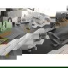 Mexen Cesar chiuvetă de granit cu un compartiment, cu picurător și baterie de bucătărie Aster, gri - 6514-71-73450-57-B