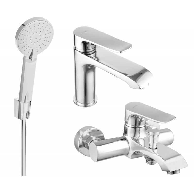 Mexen Pecos R40 set de baie, crom - 72703R40-00