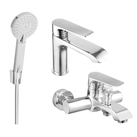 Mexen Pecos R40 set de baie, crom - 72703R40-00