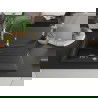 Mexen Cesar chiuvetă granit 1-cameră cu scurgător și baterie de bucătărie Aster, negru/argintiu metalizat - 6514-73-73450-57-G