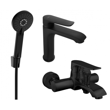 Mexen Pecos R40 set de baie, negru - 72703R40-70