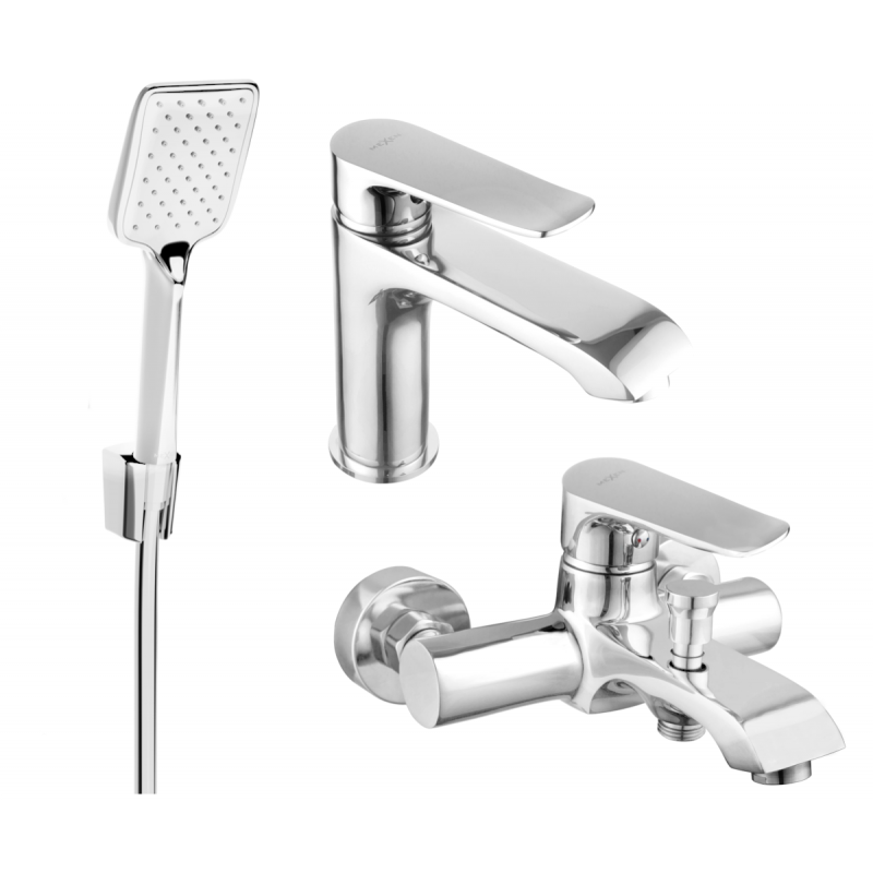 Mexen Pecos R62 set de baie, crom - 72703R62-00