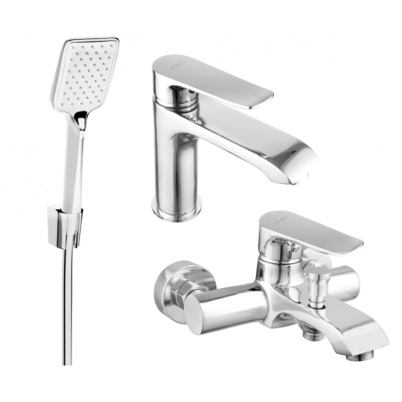 Mexen Pecos R62 set de baie, crom - 72703R62-00