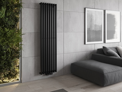 Mexen Nevada díszítő radiátor 1800 x 480 mm, 940 W, fekete - W201-1800-480-00-70