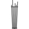 Mexen Omaha dísz radiátor 1800 x 420 mm, 655 W, Fekete - W208-1800-420-00-70