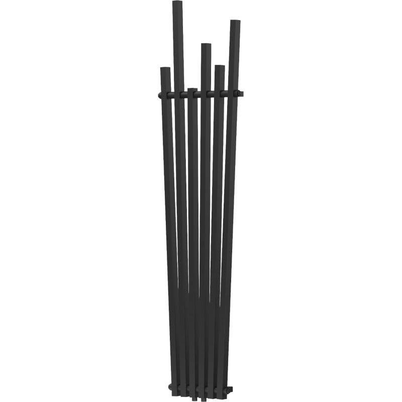 Mexen Omaha dekoratív radiátor 1800 x 420 mm, 655 W, fekete - W208-1800-420-00-70