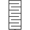 Mexen Orlando calorifer decorativ 1380 x 600 mm, 499 W, Neagră - W207-1380-600-00-70