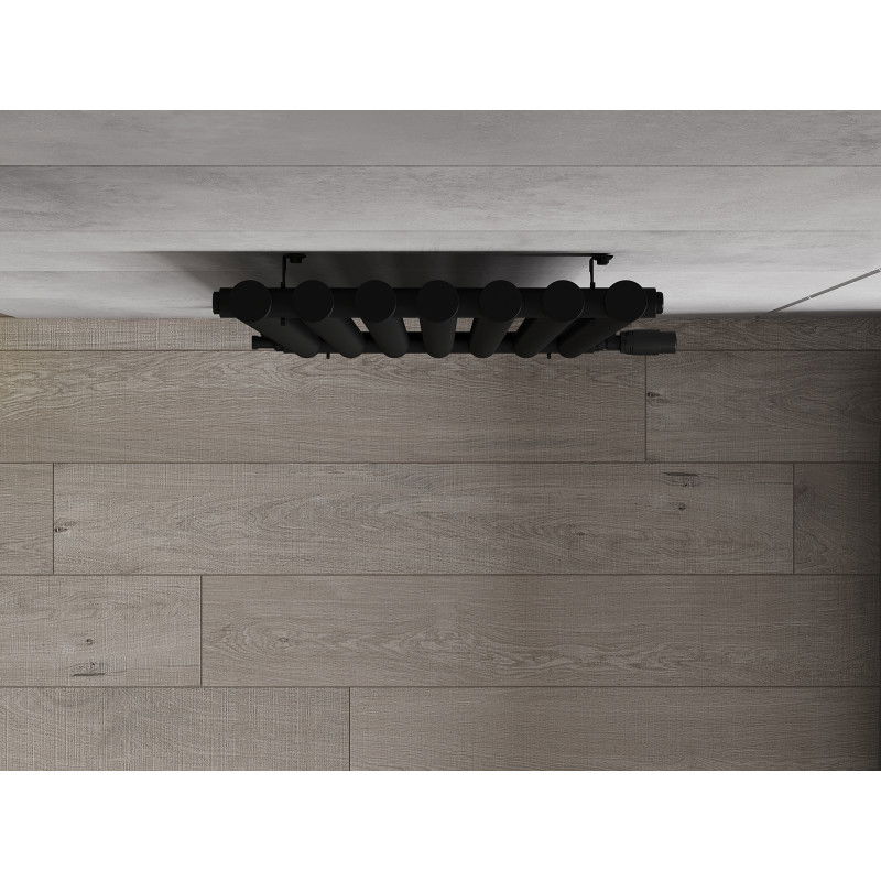 Mexen Texas dekoratív radiátor 1200 x 460 mm, 659 W, fekete - W203-1200-460-00-70