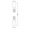Mexen zuhanycső 125 cm, Króm - 79435-00
