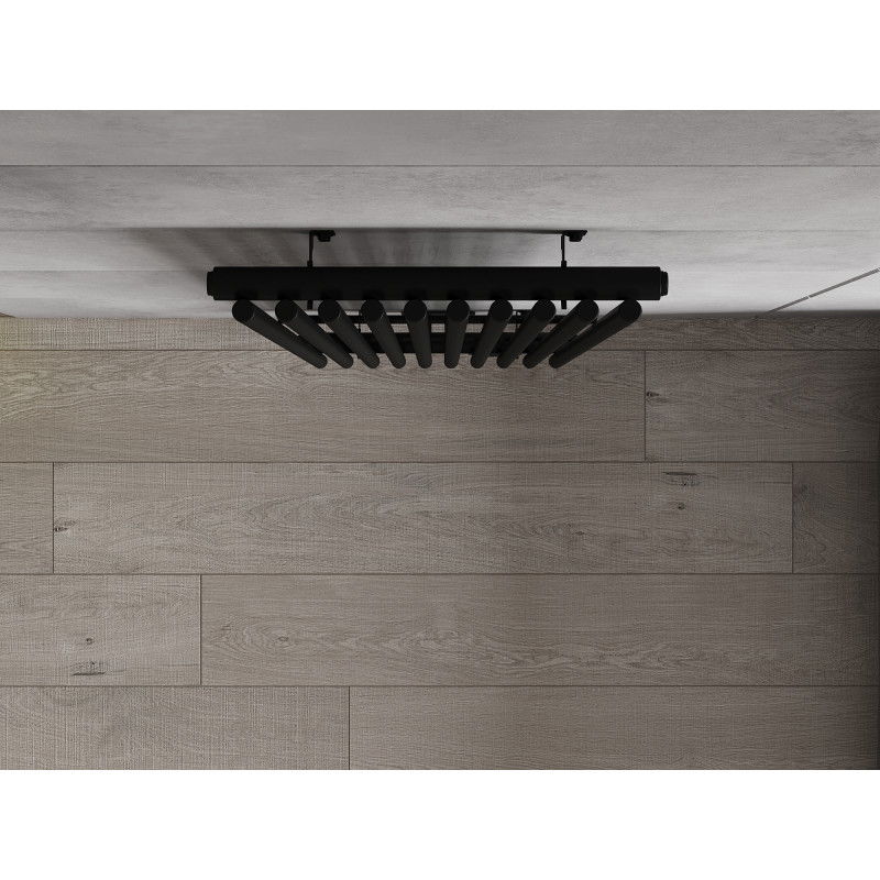 Mexen Tulsa dekoratív radiátor 1600 x 420 mm, 613 W, fekete - W219-1600-420-00-70