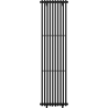 Mexen Tulsa dekoratív radiátor 1600 x 420 mm, 613 W, fekete - W219-1600-420-00-70
