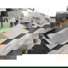 Mexen Andres Chiuvetă de granit de 1,5 compartiment cu picurător și baterie de bucătărie Aster, Albă - 6515-20-73450-57-G