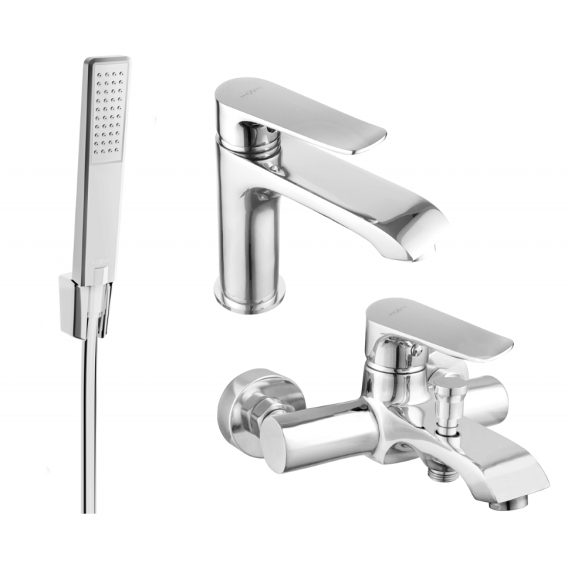 Mexen Pecos R72 fürdőkádszett, króm - 72703R72-00