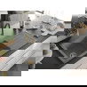 Mexen Andres Chiuvetă de granit de 1,5 compartiment cu picurător și baterie de bucătărie Aster, gri - 6515-71-73450-57-G