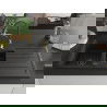 Chiuvetă granit Mexen Andres cu 1,5 cuve, picurător și baterie Aster, negru/auriu metalic - 6515-75-73450-57-B