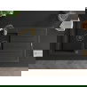 Chiuvetă granit Mexen Andres cu 1,5 cuve, picurător și baterie Aster, negru/auriu metalic - 6515-75-73450-57-B