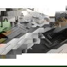 Mexen Andres Chiuvetă de granit de 1,5 compartiment cu picurător și baterie de bucătărie Aster, Neagră - 6515-77-73450-70-B