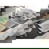 Mexen Tomas Chiuvetă de granit cu 2 compartimente și baterie de bucătărie Aster, Albă - 6516-20-73450-02