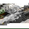 Mexen Tomas Chiuvetă de granit cu 2 compartimente și baterie de bucătărie Aster, Neagră/Argintiu metalic - 6516-73-73450-70-B