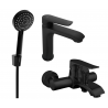 Mexen Pecos Set de baie R75, negru - 72703R75-70