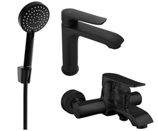 Mexen Pecos Set de baie R75, negru - 72703R75-70