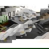 Mexen Tomas Chiuvetă de granit cu 2 compartimente și baterie de bucătărie Aster, Neagră/Auriu metalic - 6516-75-73450-57-G