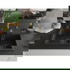 Mexen Tomas Chiuvetă de granit cu 2 compartimente și baterie de bucătărie Aster, Neagră/Auriu metalic - 6516-75-73450-57-B