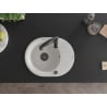 Mexen Kevin chiuvetă de granit cu 1 compartiment, cu scurgător și baterie de bucătărie Aster, alb - 6517-20-73450-70-B
