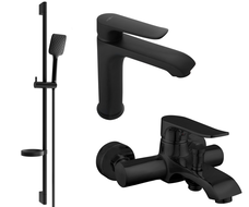 Mexen Pecos Set DS62 pentru baie, negru - 72703DS62-70