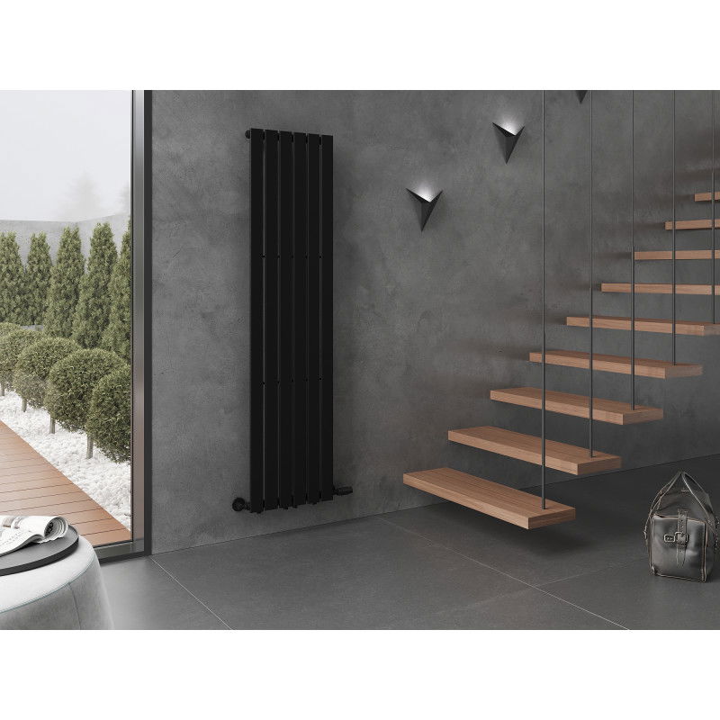 Mexen Boston dekoratív radiátor 1800 x 452 mm, 888 W, fekete - W213-1800-452-00-70