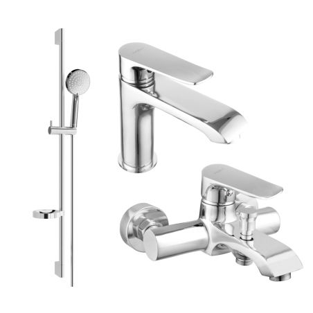 Mexen Pecos Set DS75 pentru baie, crom - 72703DS75-00