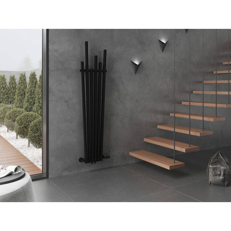 Mexen Omaha radiator decorativ 1800 x 420 mm, 655 W, negru - W208-1800-420-00-70