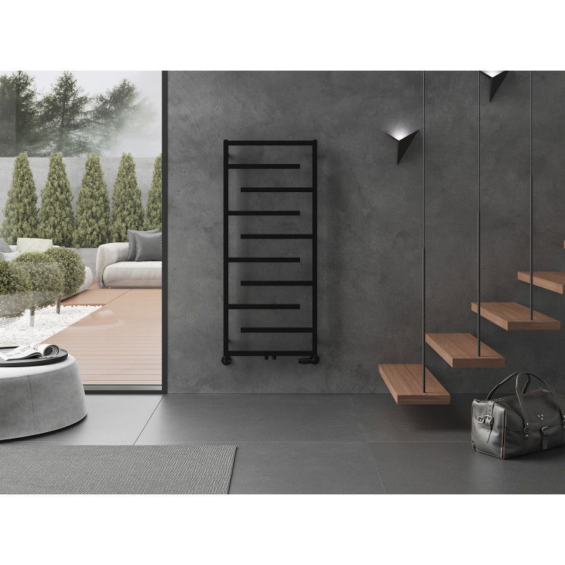 Mexen Orlando dekoratív radiátor 1380 x 600 mm, 445 W, fekete - W207-1380-600-00-70