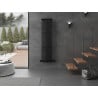 Mexen Tulsa dekoratív radiátor 1600 x 420 mm, 613 W, fekete - W219-1600-420-00-70