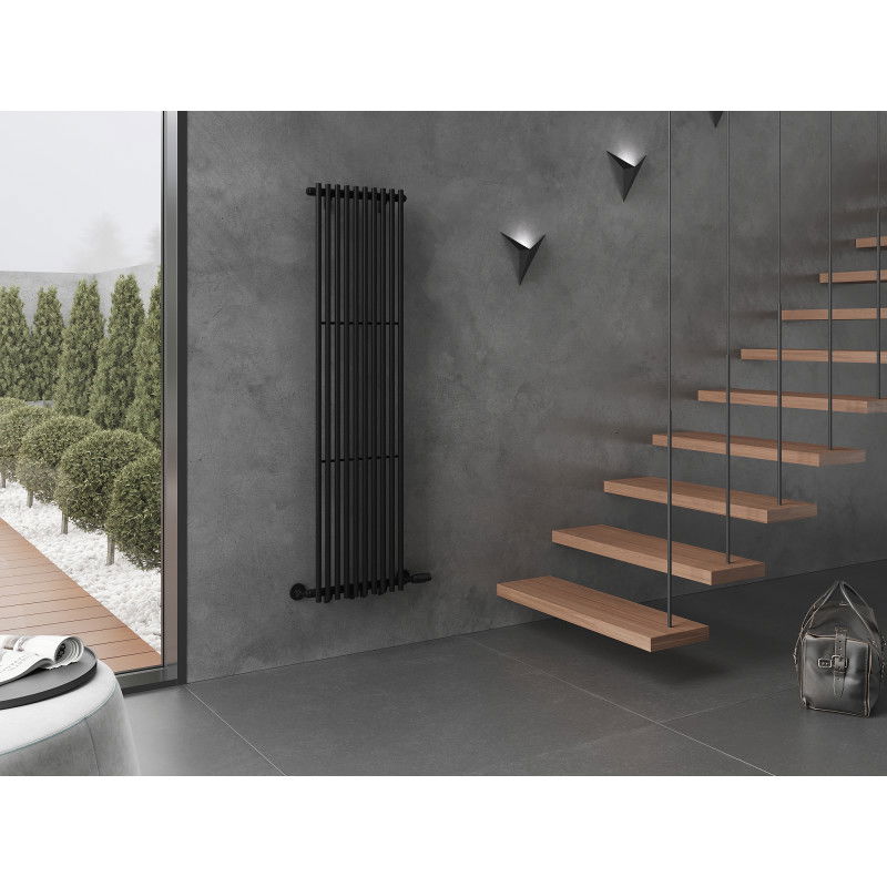 Mexen Tulsa radiator decorativ 1600 x 420 mm, 613 W, negru - W219-1600-420-00-70