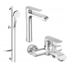 Mexen Pecos DF05 set de baie, crom - 72713DF05-00