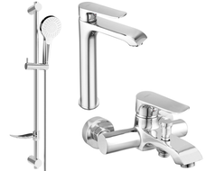 Mexen Pecos DF05 set de baie, crom - 72713DF05-00