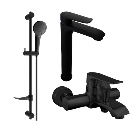 Mexen Pecos DF05 set cadă, negru - 72713DF05-70