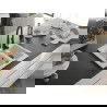 Mexen Carlos chiuvetă de granit cu 1 compartiment și baterie de bucătărie Aster, Albă - 6518-20-73450-70-B
