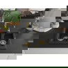 Mexen Carlos chiuvetă din granit cu 1,5 compartimente cu baterie de bucătărie Aster, negru/argintiu metalic - 6518-73-73450-57-?