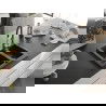 Mexen Carlos chiuvetă de granit cu 1 compartiment și baterie de bucătărie Aster, Neagră/Auriu metalic - 6518-75-73450-07-B